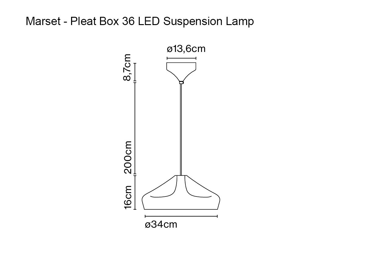 Marset Pleat Box 36 Led Suspension Lamp