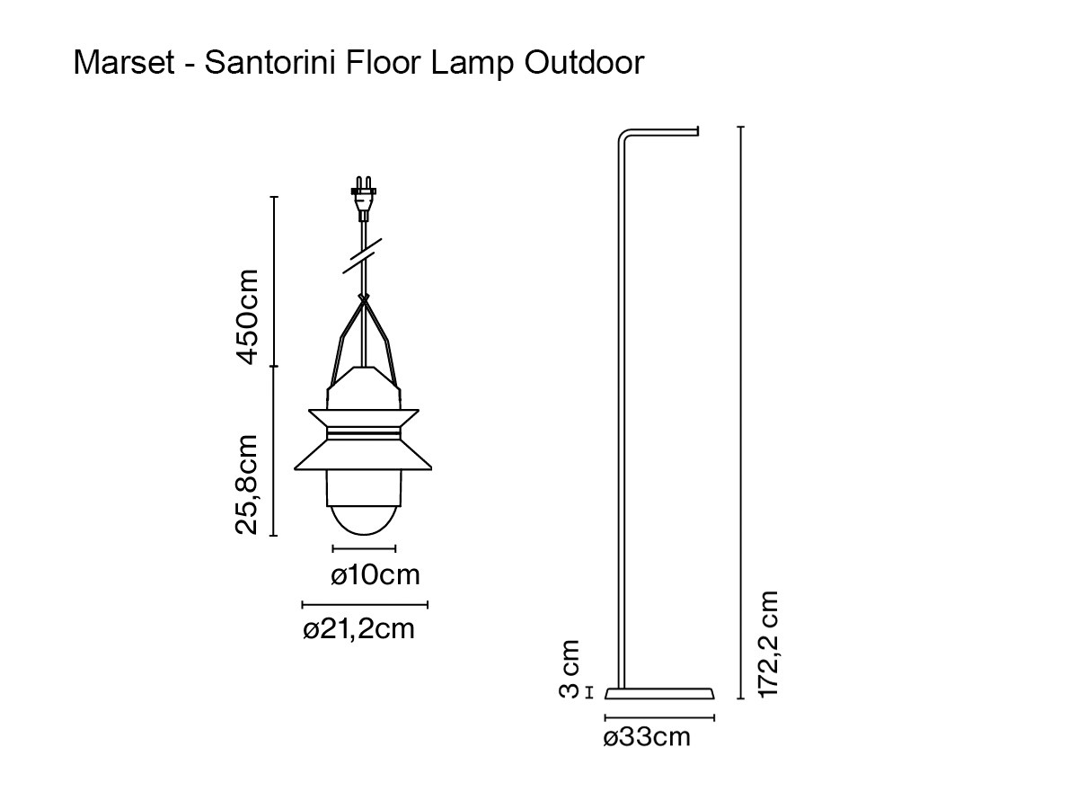 Marset Santorini Floor Lamp Outdoor