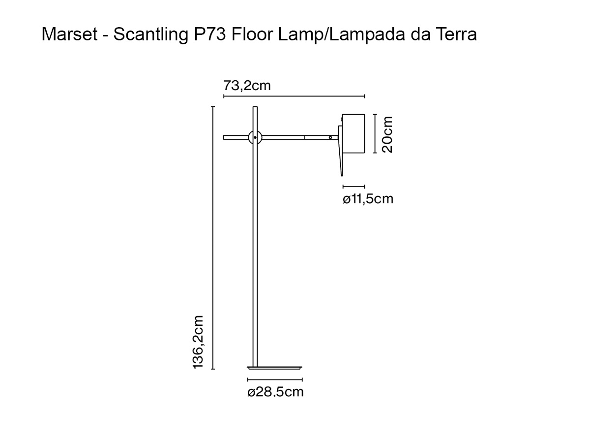 Marset Scantling P73 Floor Lamp