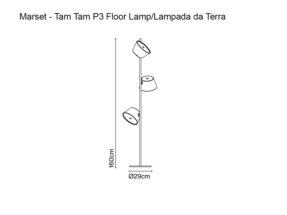 Marset Tam Tam P3 Floor Lamp
