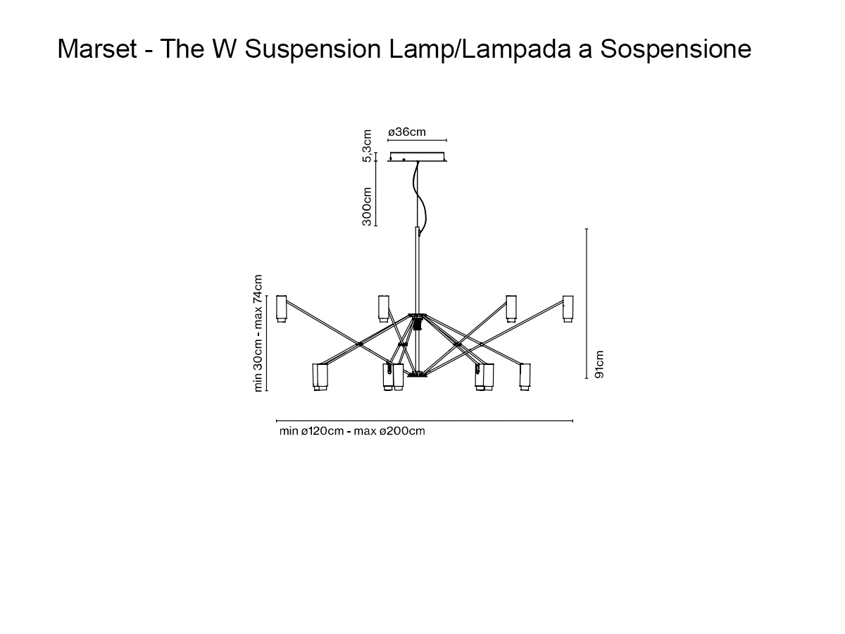 Marset The W Suspension Lamp