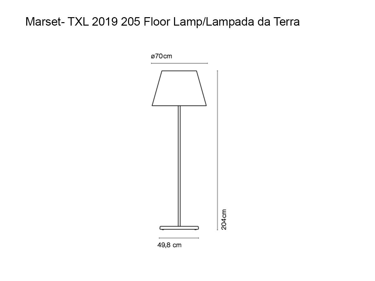 Marset Txl 2019 205 Floor Lamp Outdoor