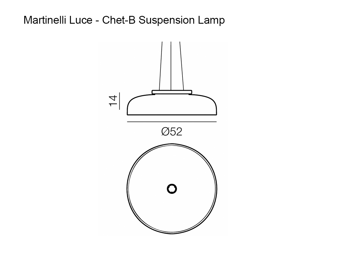 Martinelli Luce Chet B Suspension Lamp