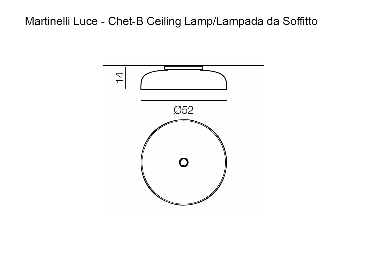 Martinelli Luce Chet B Ceiling Lamp