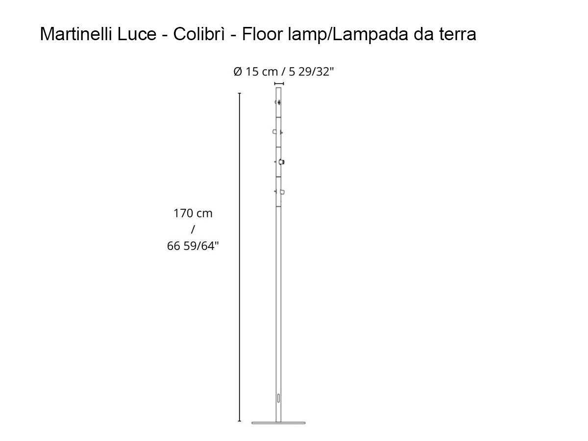 Martinelli Luce Colibri Floor Lamp