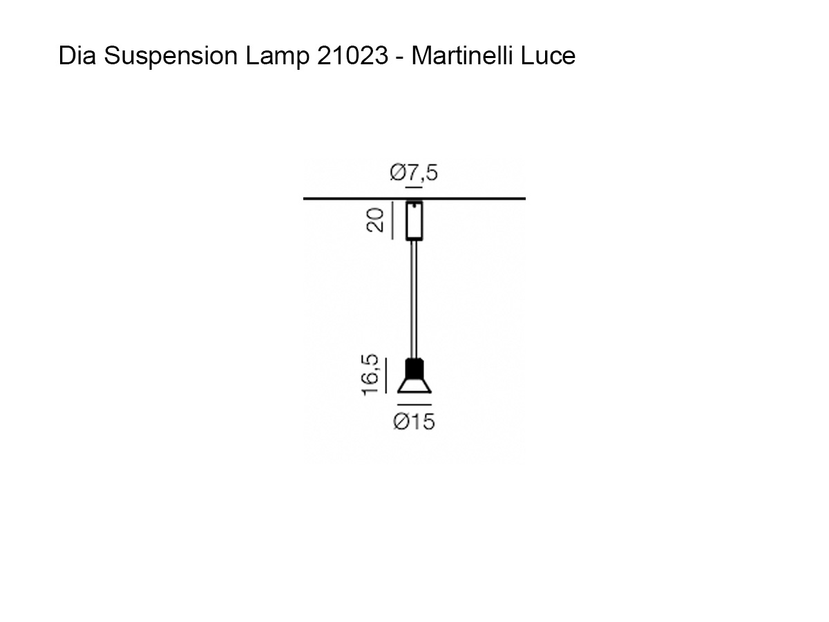 Подвесной светильник Martinelli Luce Dia, 21023