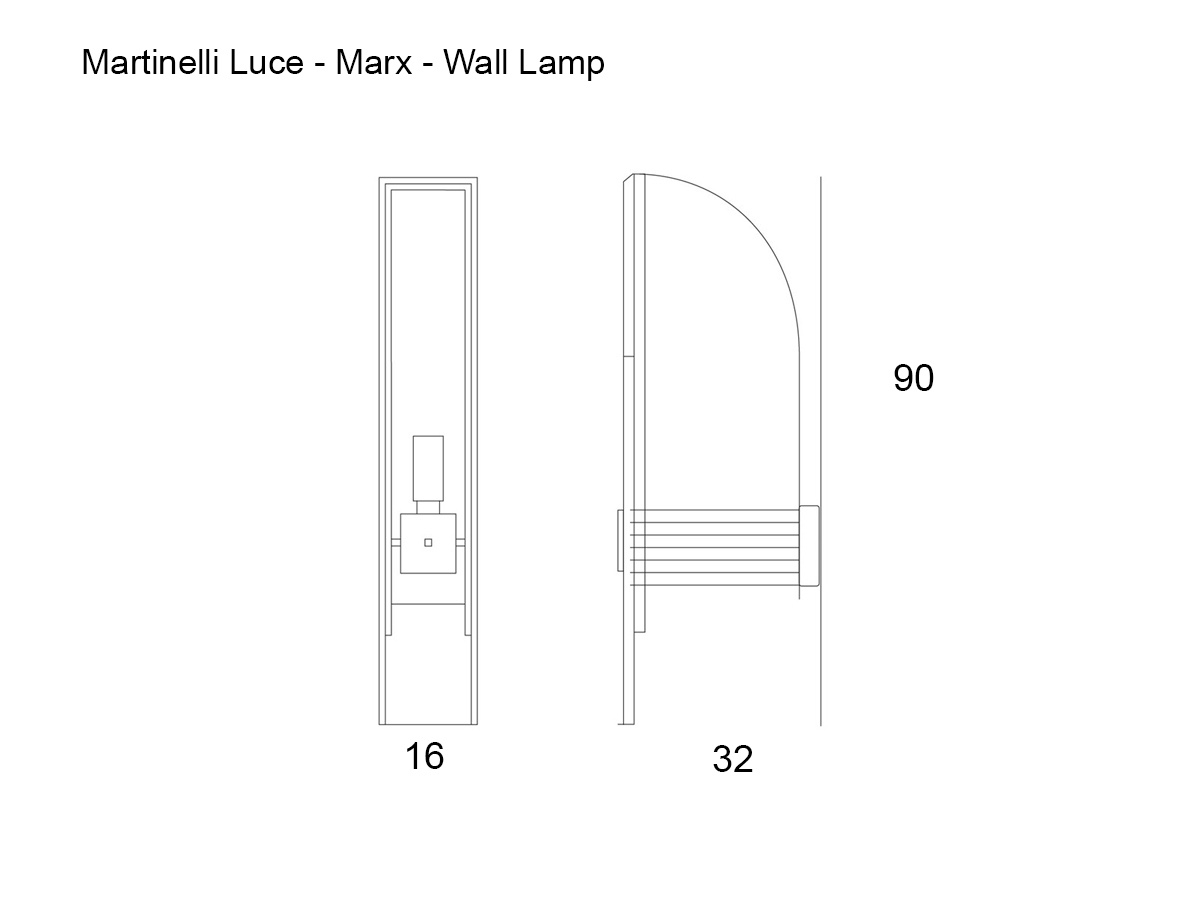 Martinelli Luce Marx Wall Lamp