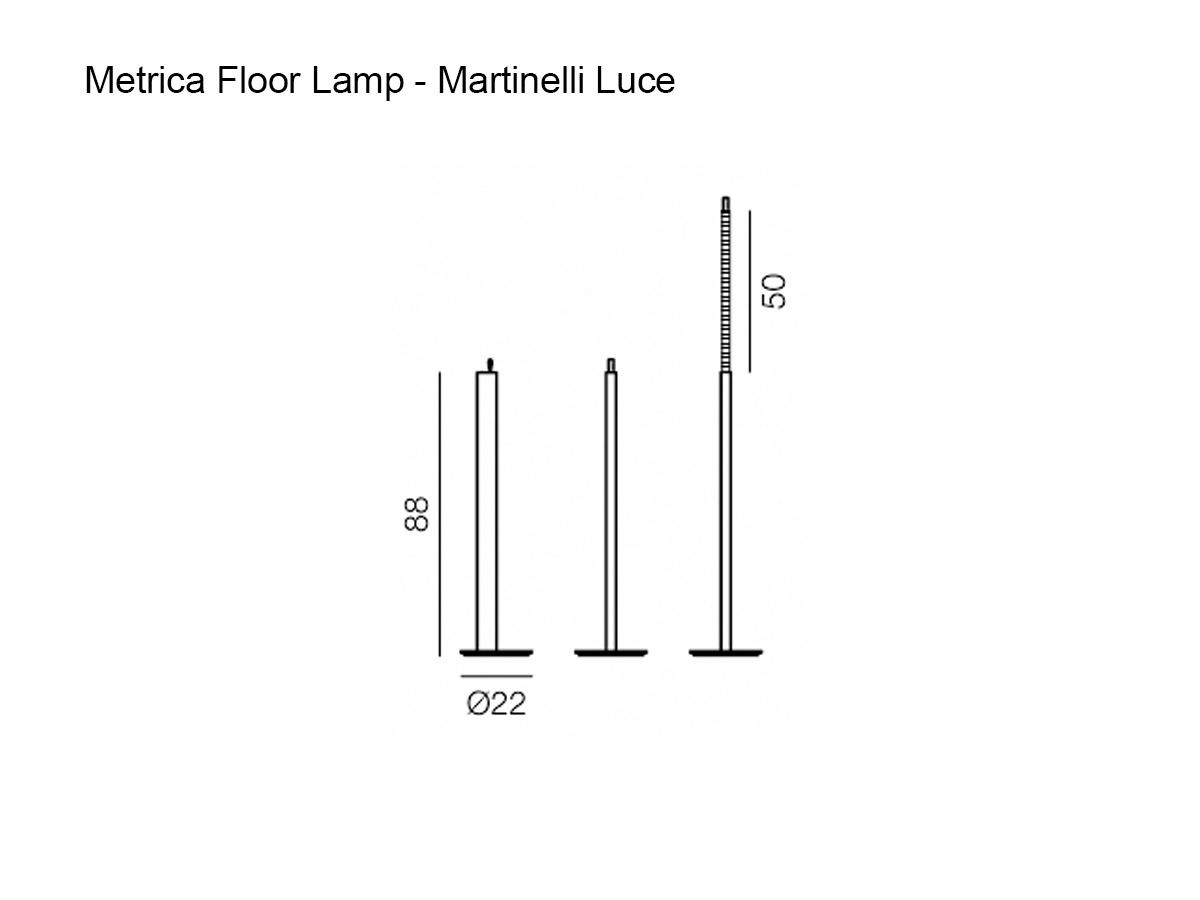 Martinelli Luce Metrica Floor Lamp