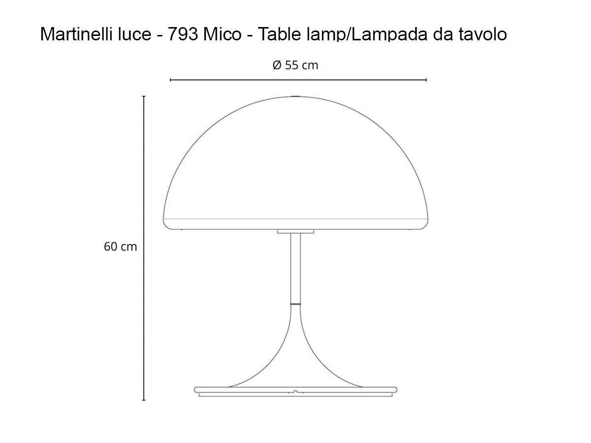 Martinelli Luce 793 Mico Table Lamp