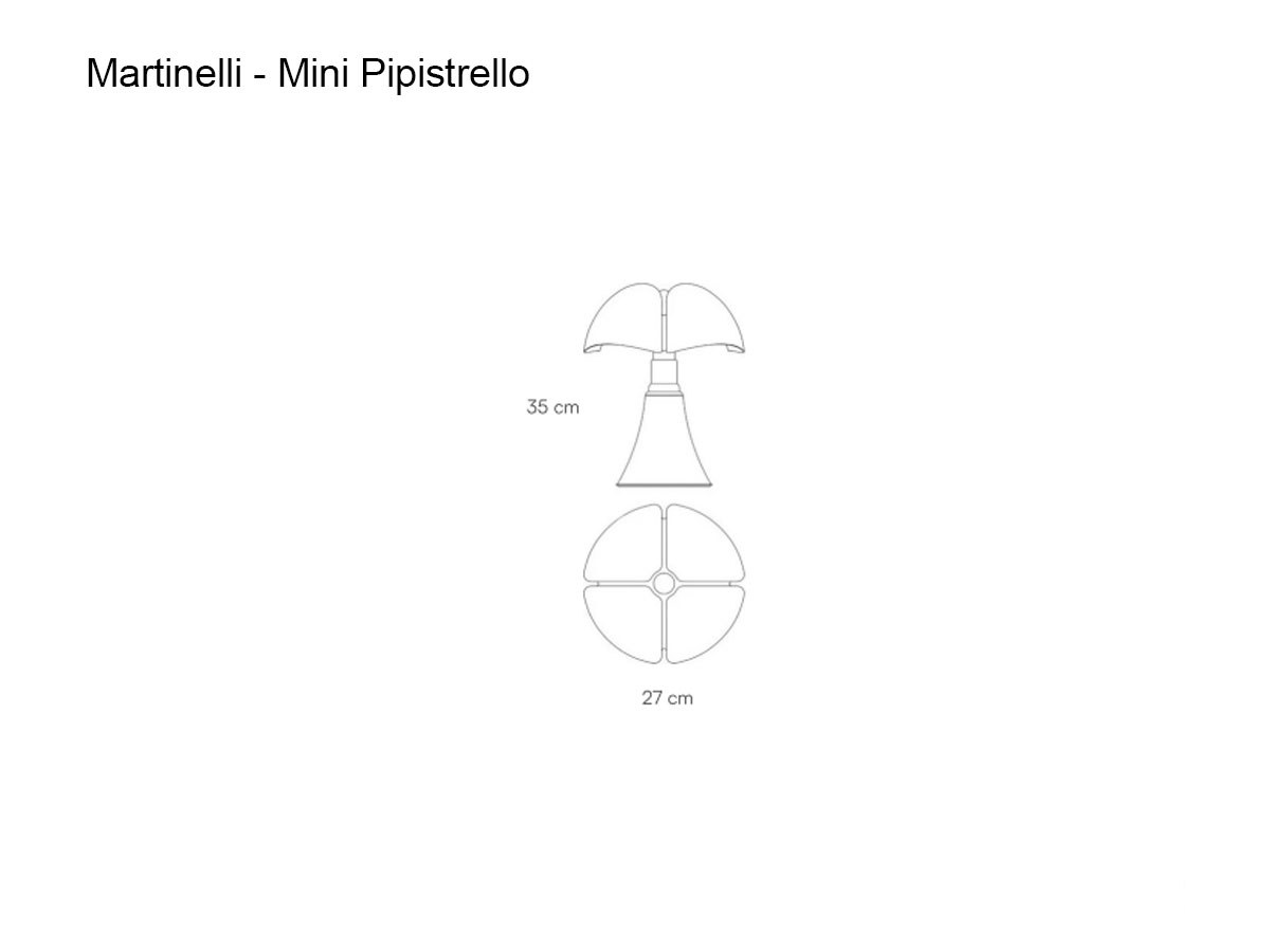 Martinelli Luce Minipipistrello Table Lamp A Batteria