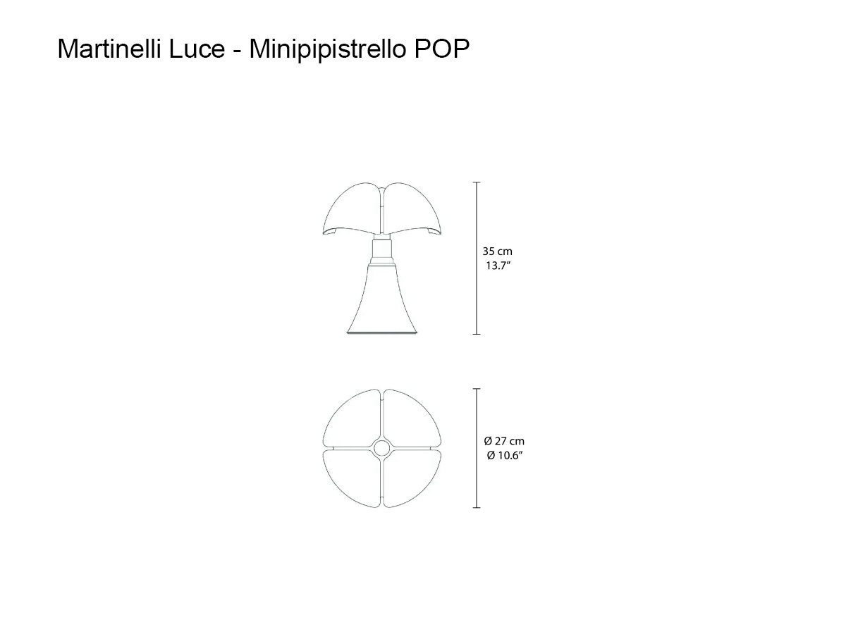 Martinelli Luce Minipipistrello Pop Table Lamp