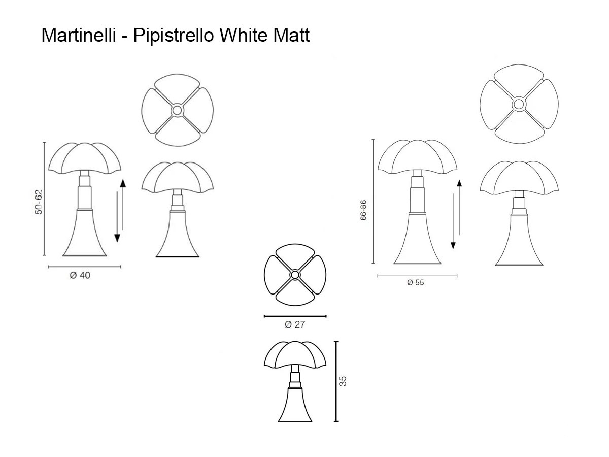 Martinelli Luce Pipistrello White Matt 60th Anniversary