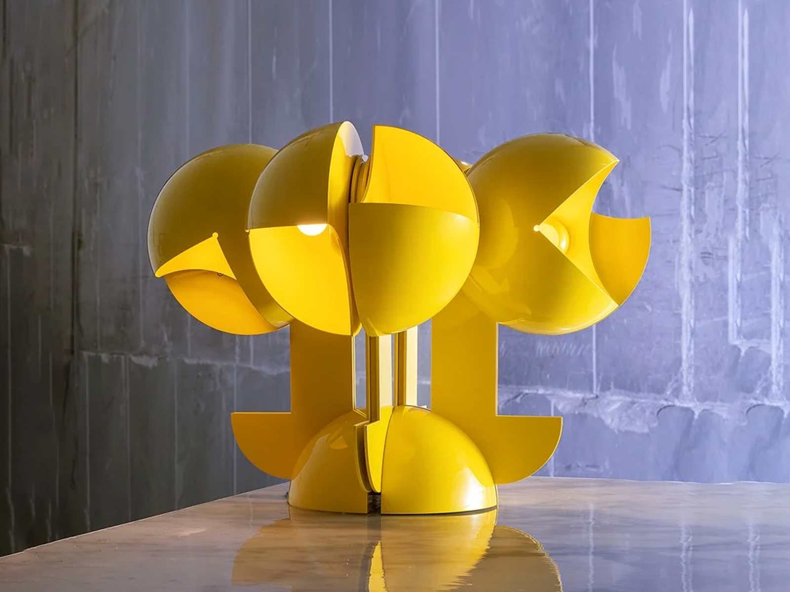 Martinelli Luce Ruspa 4 Table Lamp Yellow