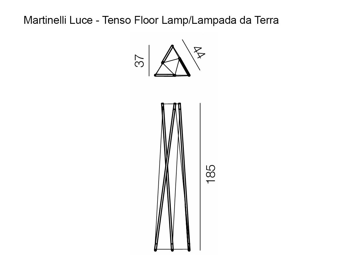 Martinelli Luce Tenso Floor Lamp