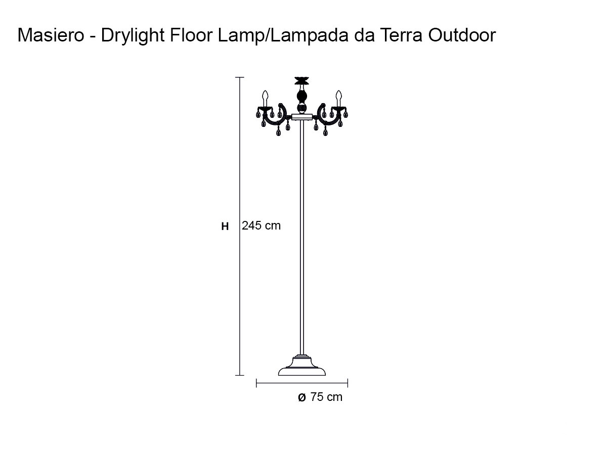 Masiero Drylight Stl Rgb W Floor Lamp Outdoor