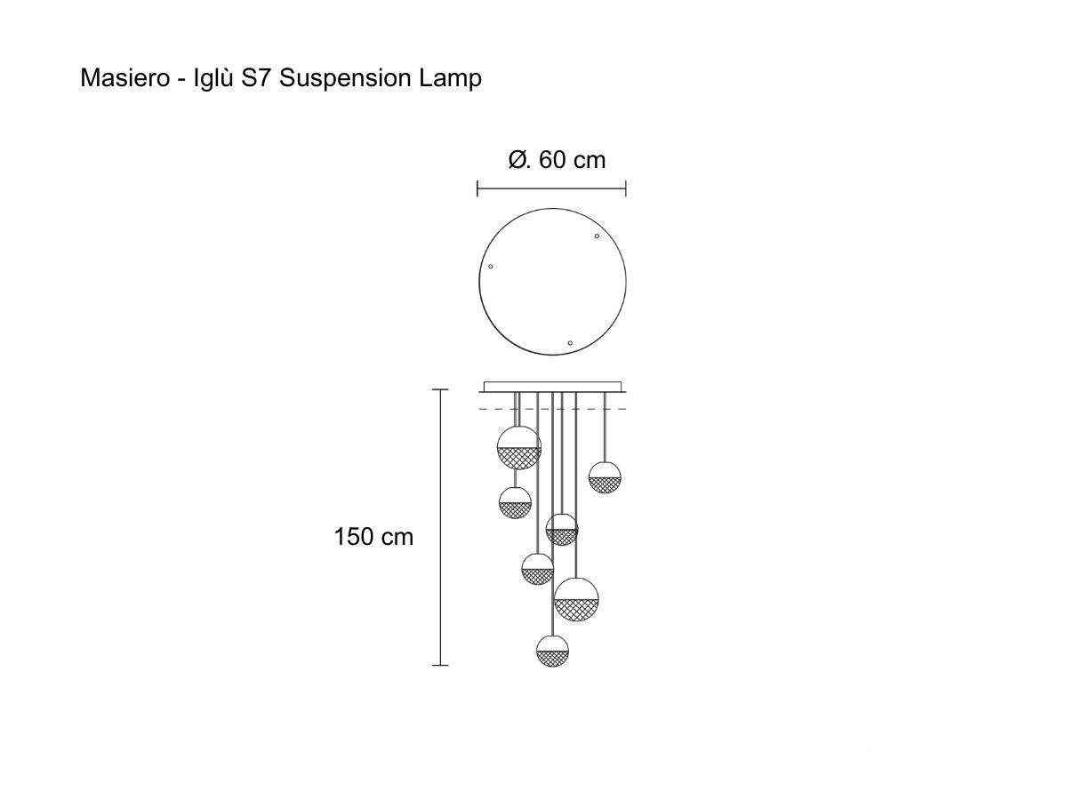 Masiero Iglu S7 Suspension Lamp