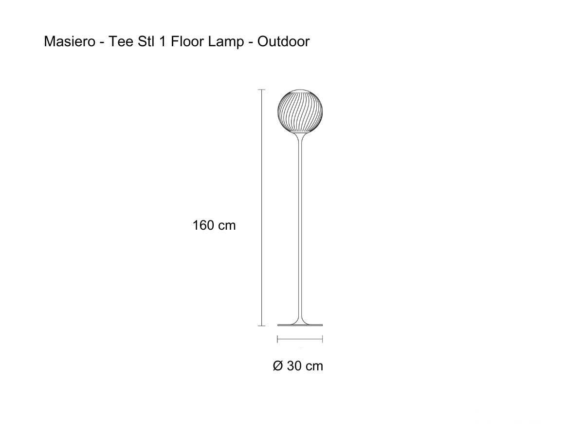 Masiero Tee Stl 1 Floor Lamp Outdoor