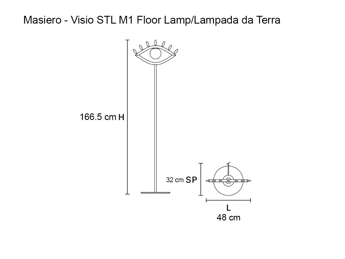 Masiero Visio Stl M1 Floor Lamp