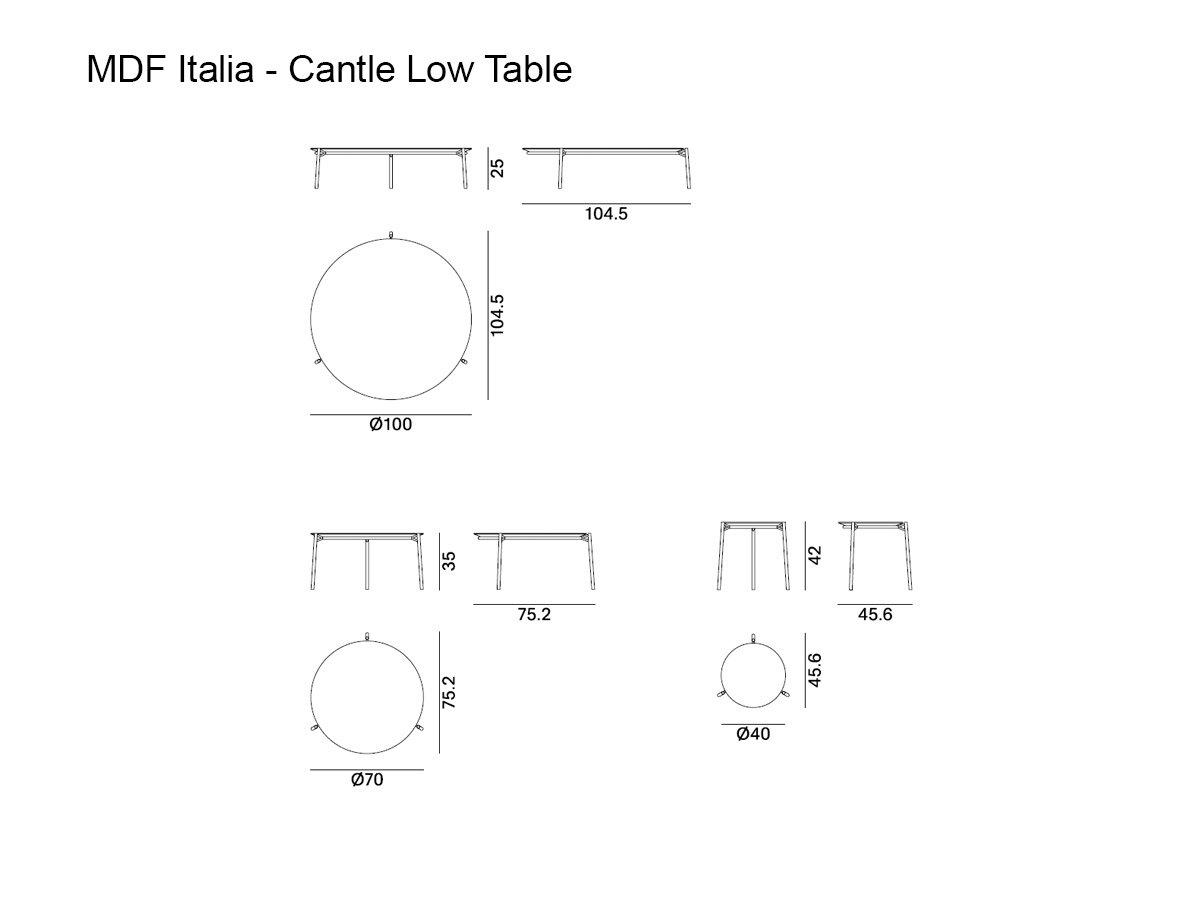 MDF Italia Cantle Low Table