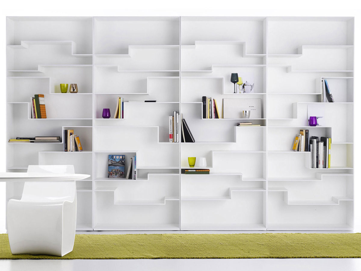 MDF Italia Melody Bookcase White