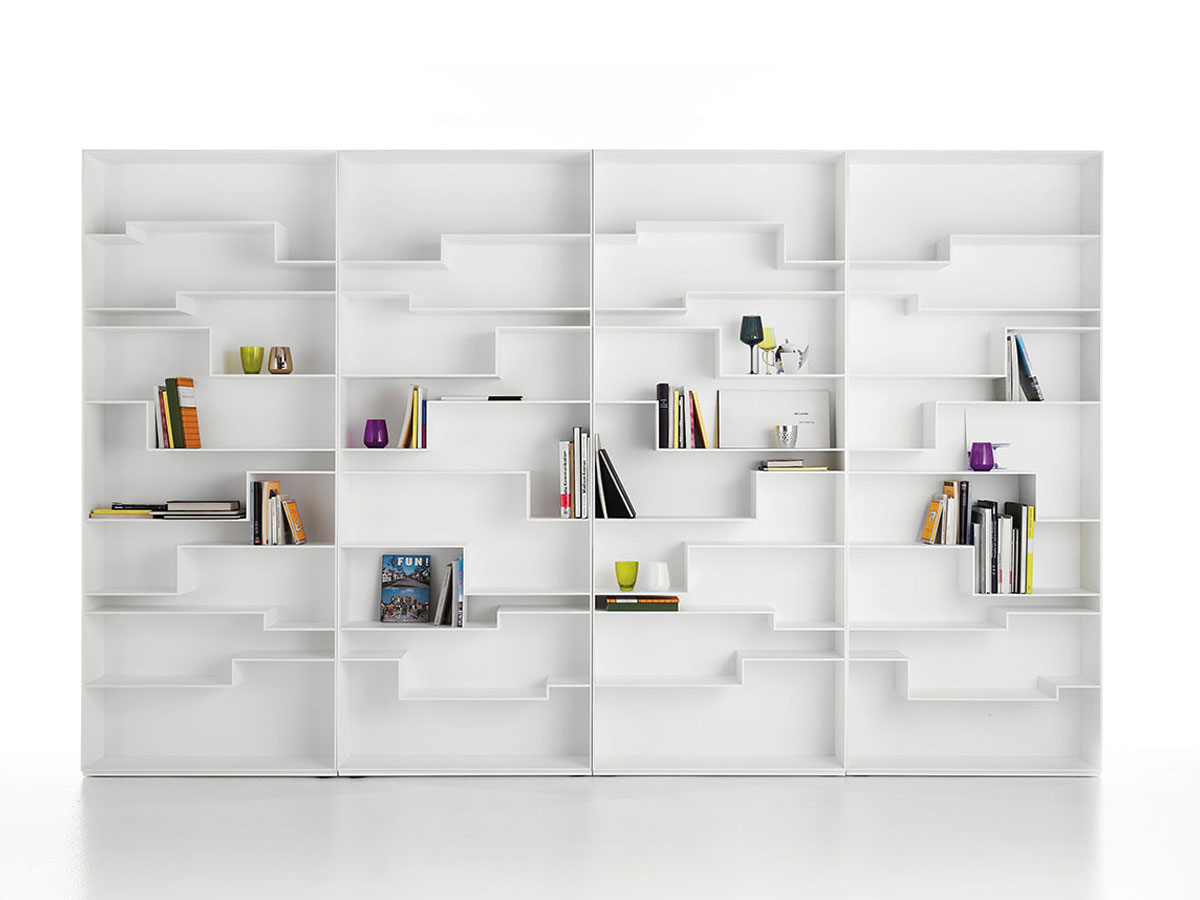 MDF Italia Melody Bookcase White