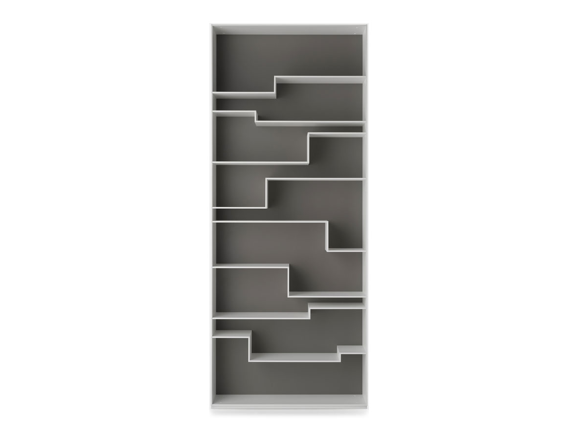 MDF Italia Melody Bookcase Grey Contrast Back