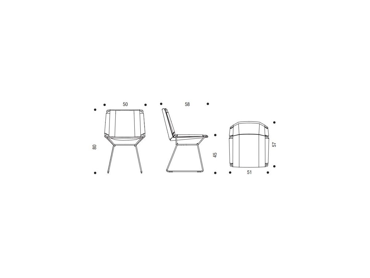 MDF Italia Neil Denim Chair