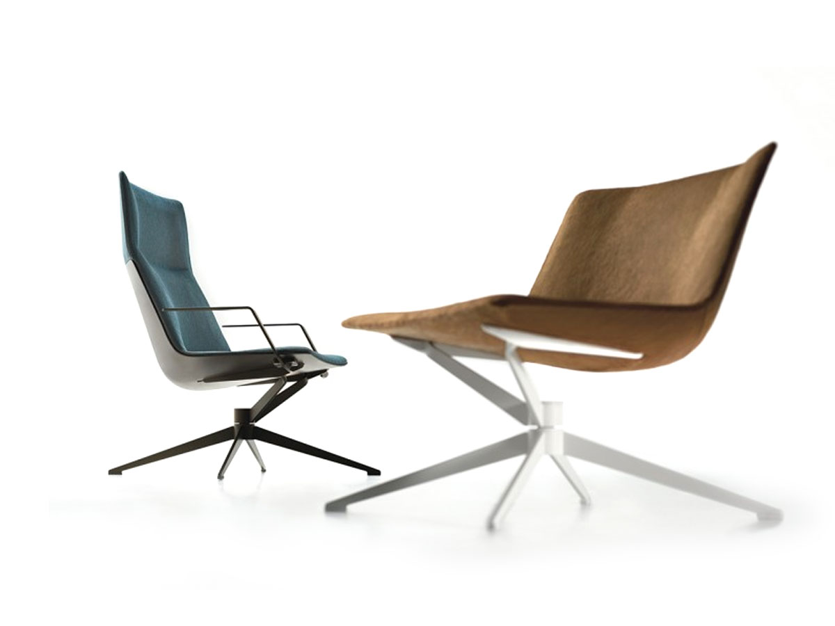 MDF Italia Neil Premium Office Armchair With Counterbody With Armrests High