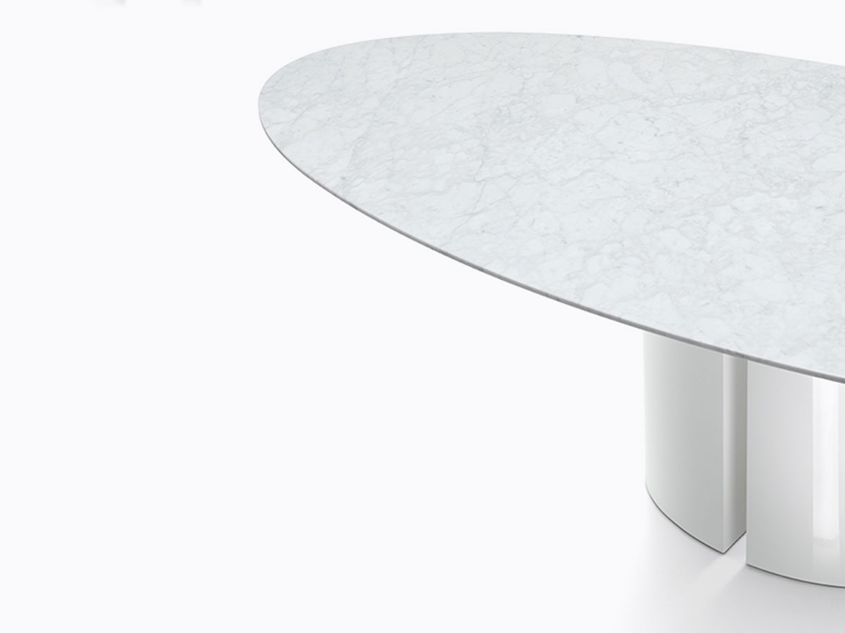 MDF Italia Nvl Oval Table Marble Top