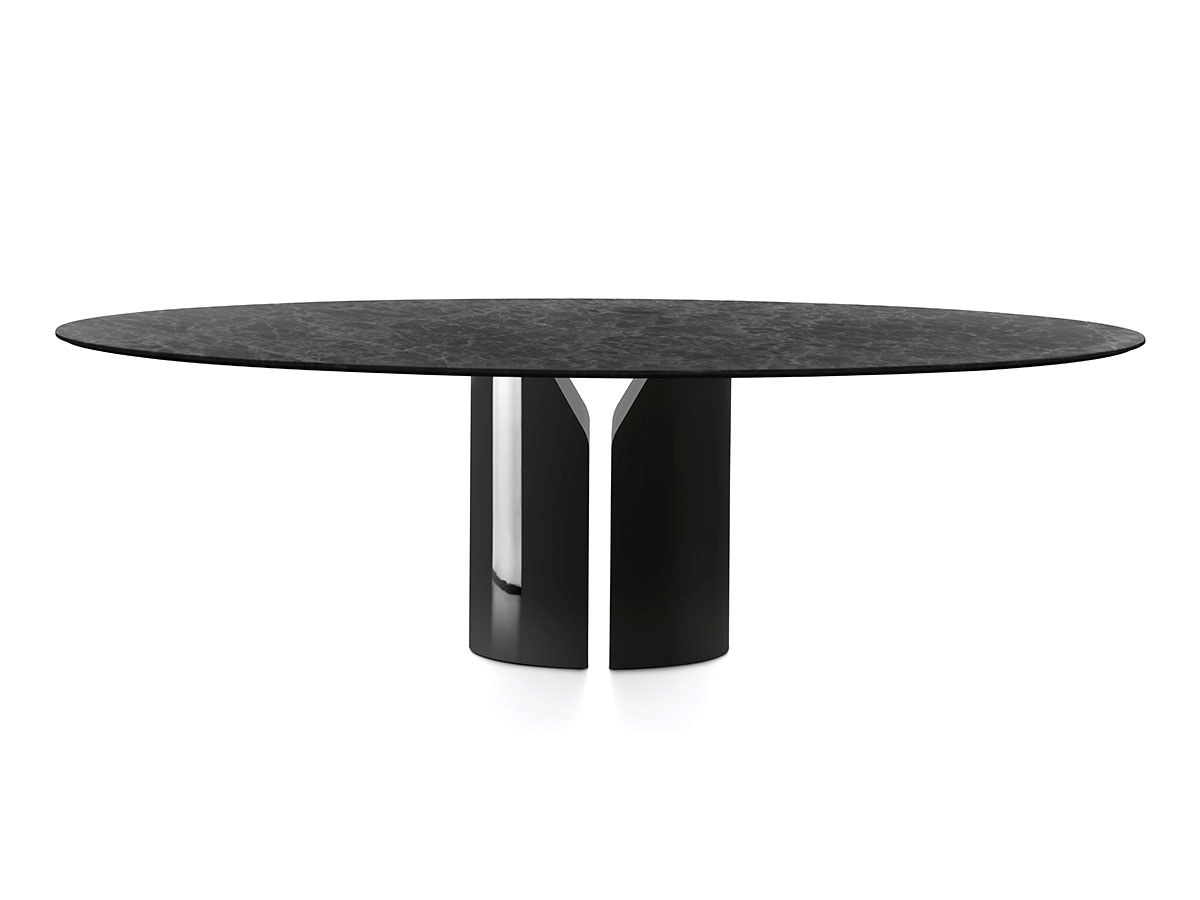 MDF Italia Nvl Oval Table Marble Top