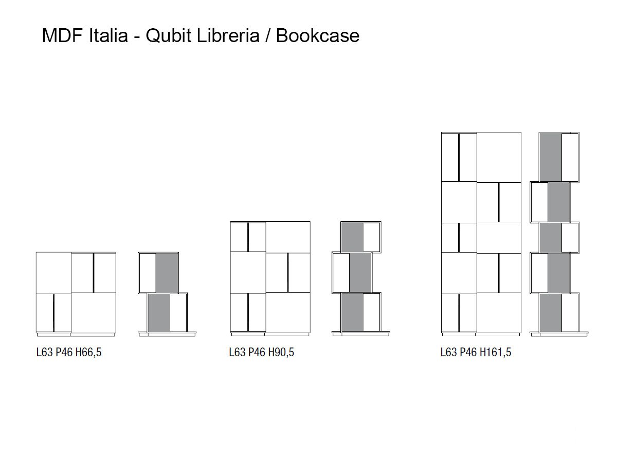 MDF Italia Qubit Bookcase