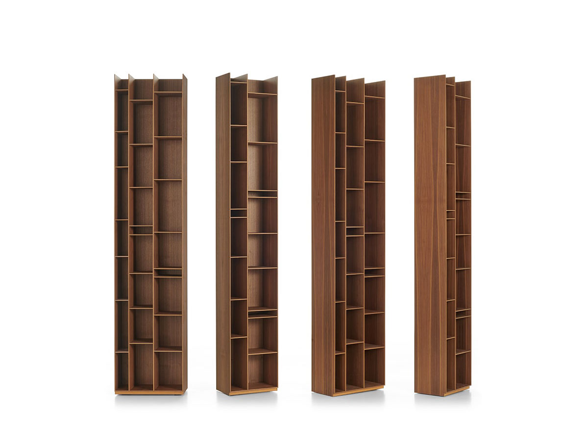 MDF Italia Random 2c 3c Wood Bookcase