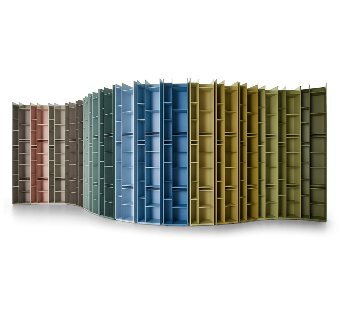 MDF Italia Random 2c Bookcase White