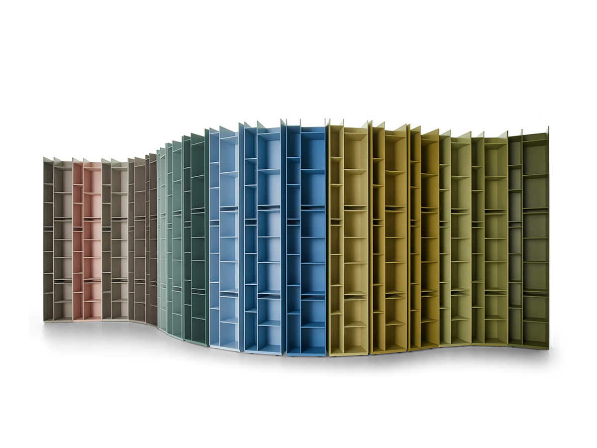 MDF Italia Random 3c White Bookcase