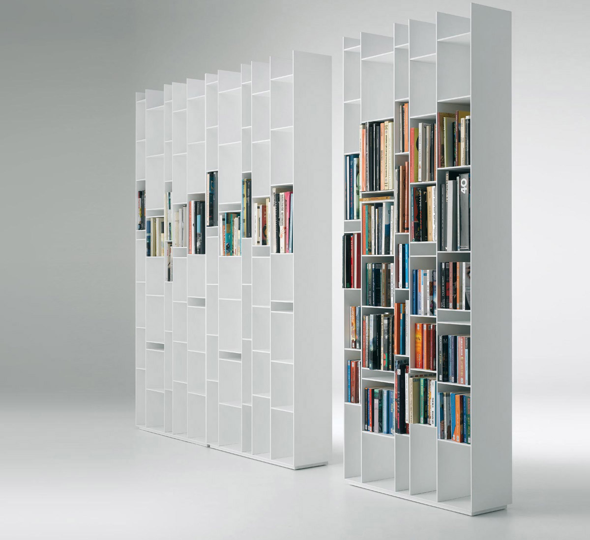 MDF Italia Random Bookcase White