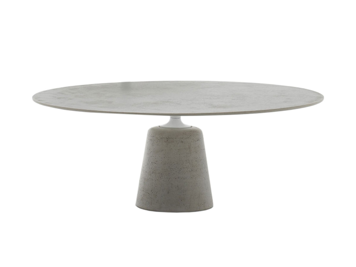 MDF Italia Rock Table Mini Coffee Table Cement Top