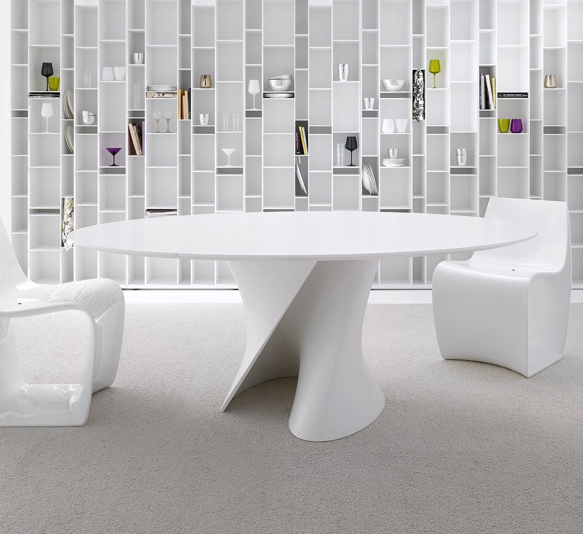 MDF Italia S Table Base And Top In Cristalplant