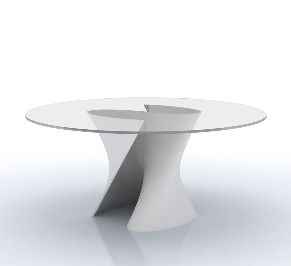 MDF Italia S Table Clear Tempered Glass