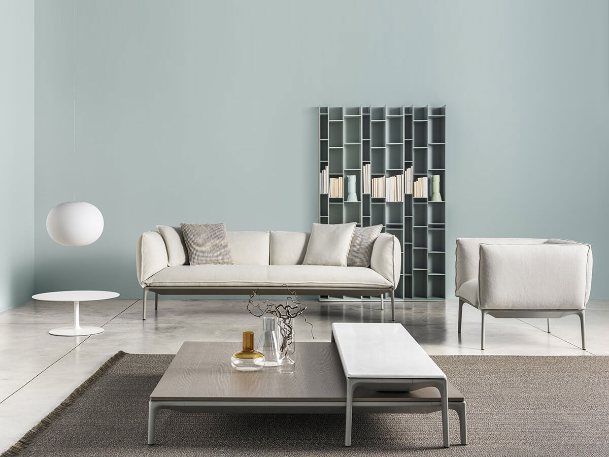 MDF Italia Yale X 3 Seater Sofa Low Backrest