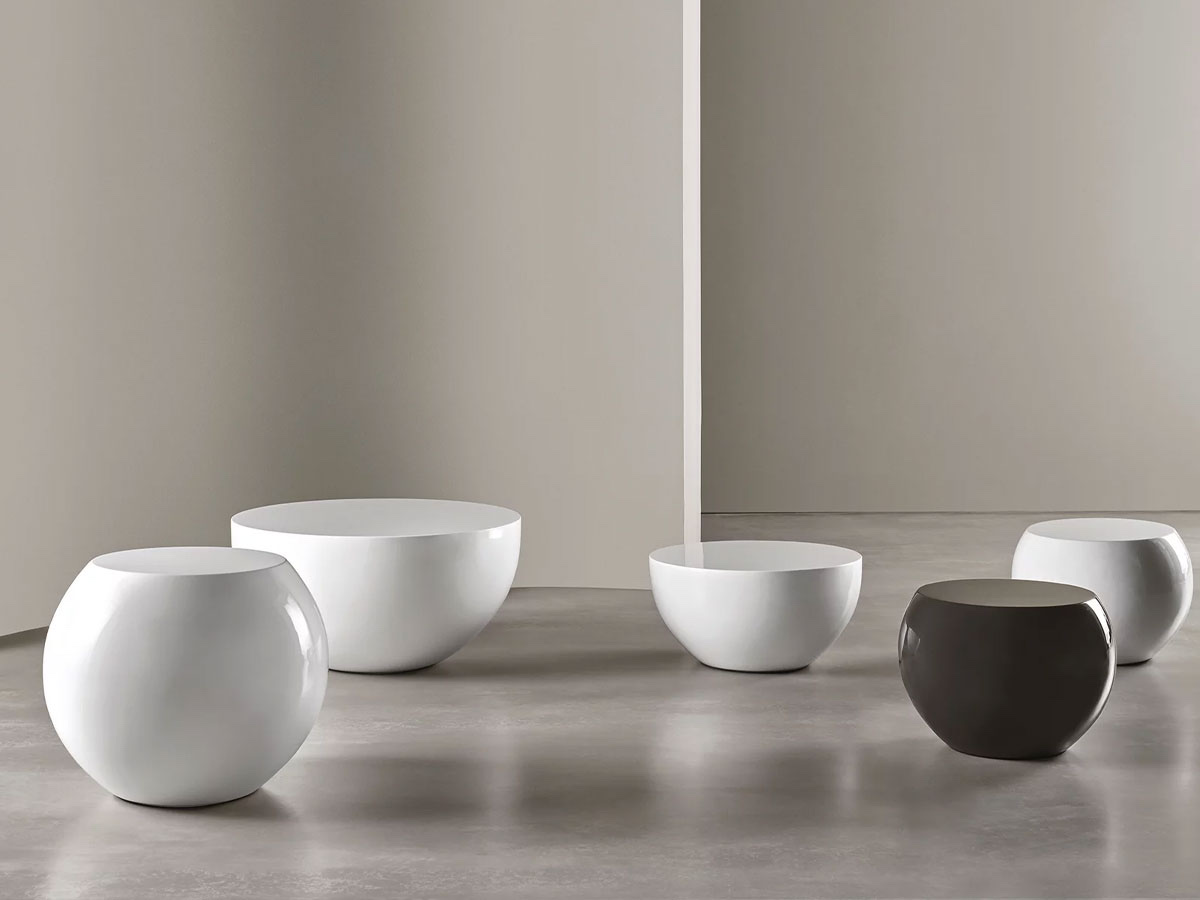 Meridiani Bongo Coffee Table Tb 4 Glossy Lacquered White