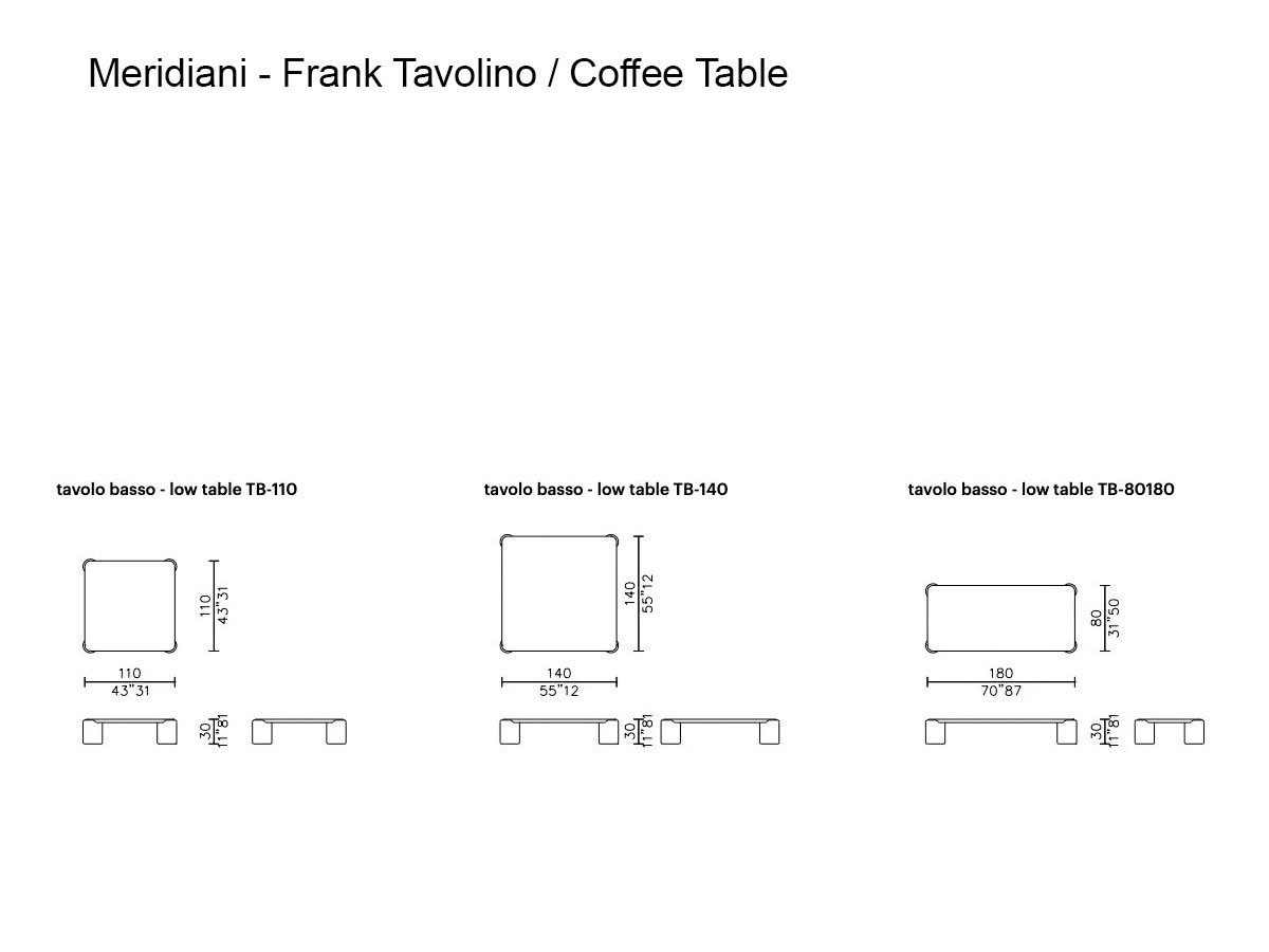 Meridiani Frank Coffee Table