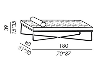 Скамья Meridiani Lolyta Day Bed
