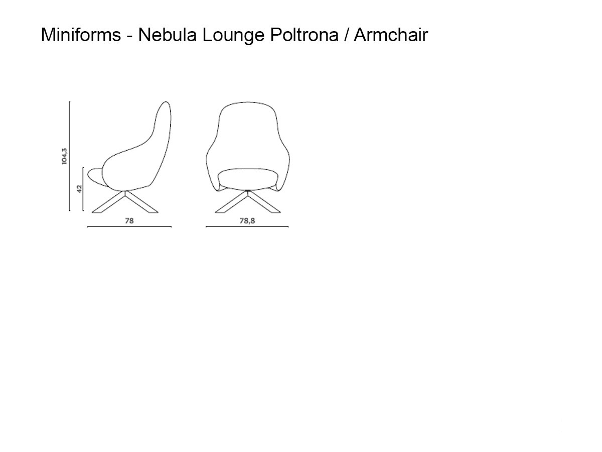 Miniforms Nebula Lounge Armchair Wood