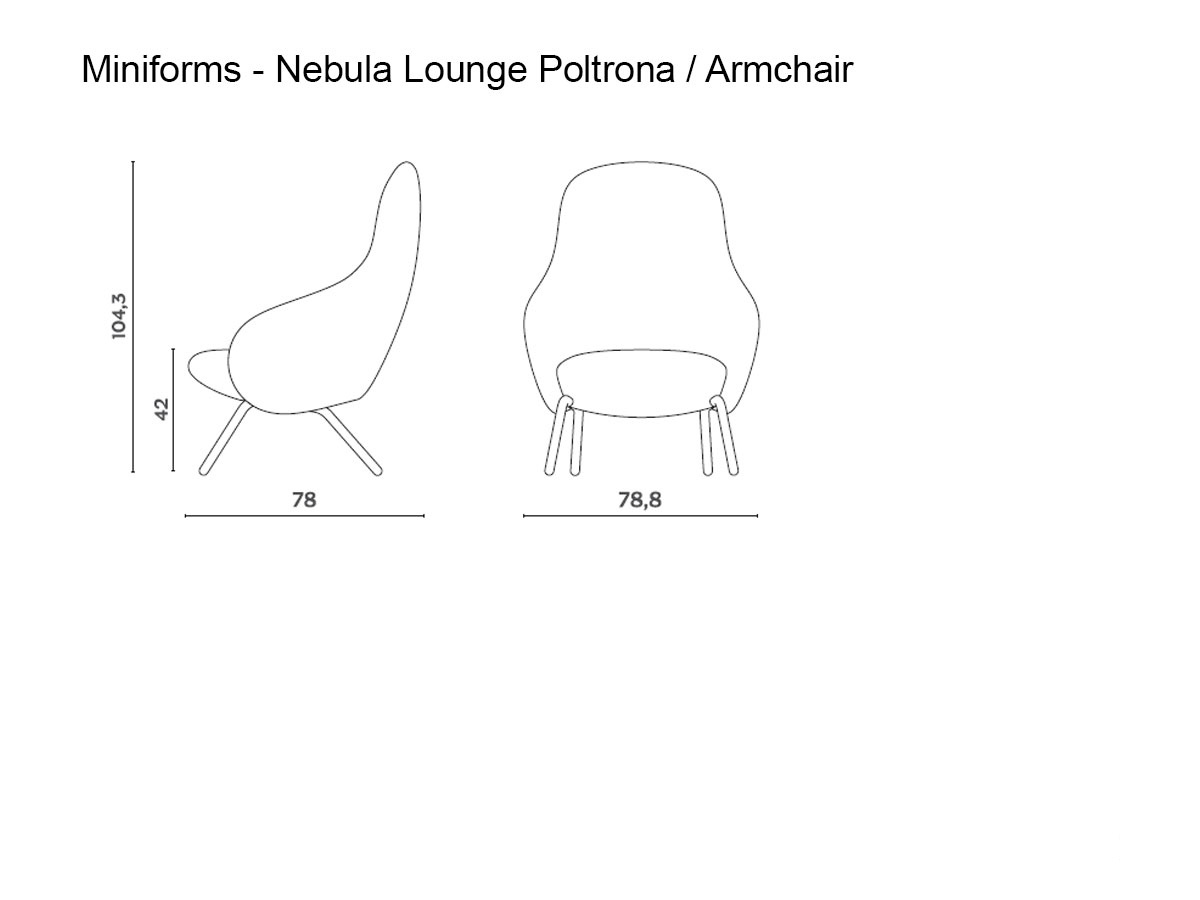 Miniforms Nebula Lounge Armchair Tube