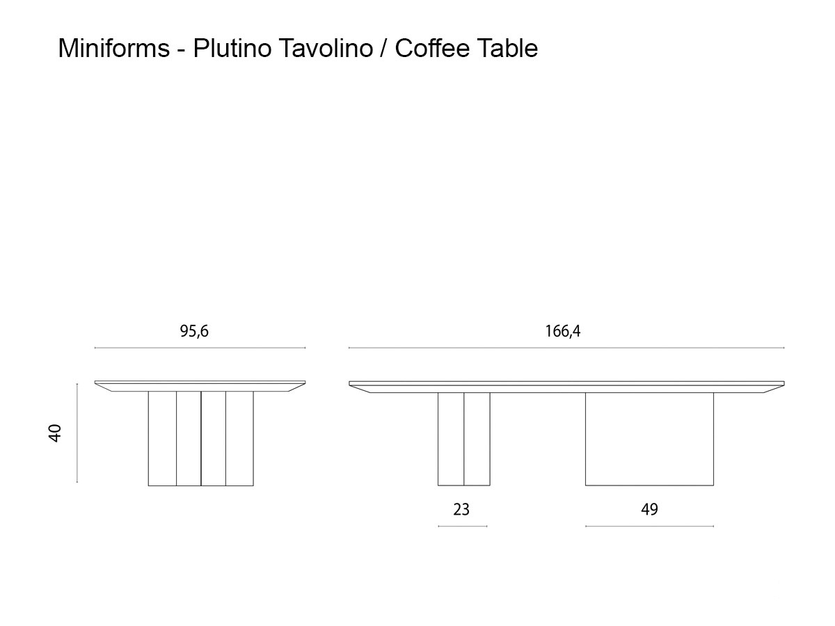 Miniforms Plautino Coffee Table H 40 Cm