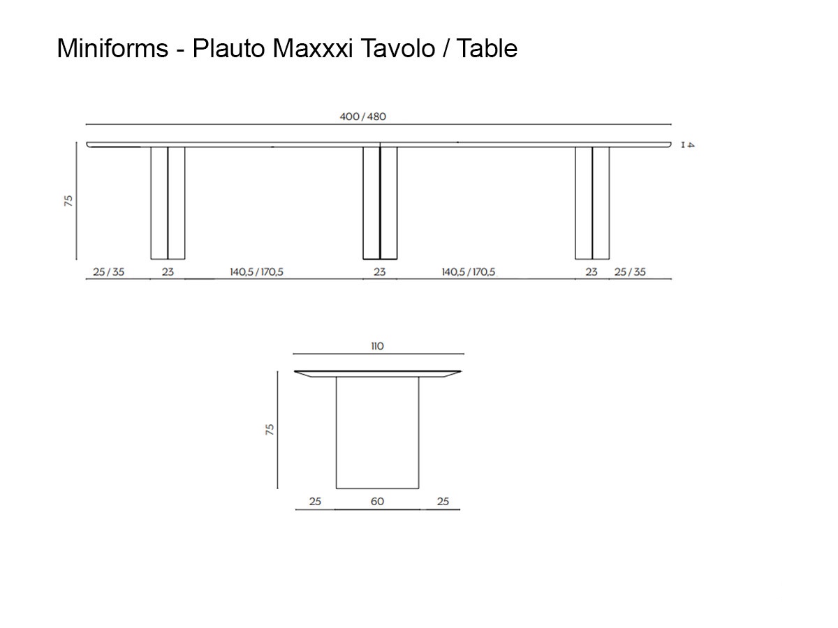 Miniforms Plauto Maxxxi Table