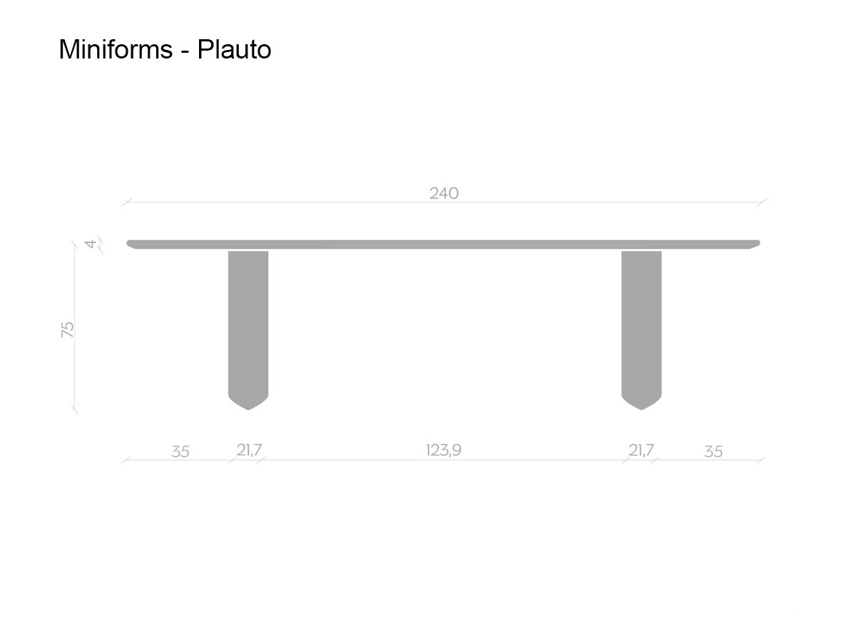 Miniforms Plauto Table Flamed Oak