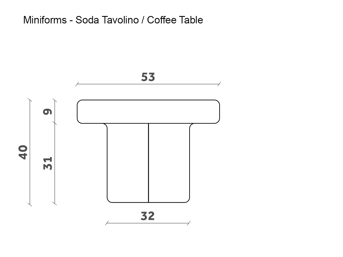 Miniforms Soda Coffee Table Square