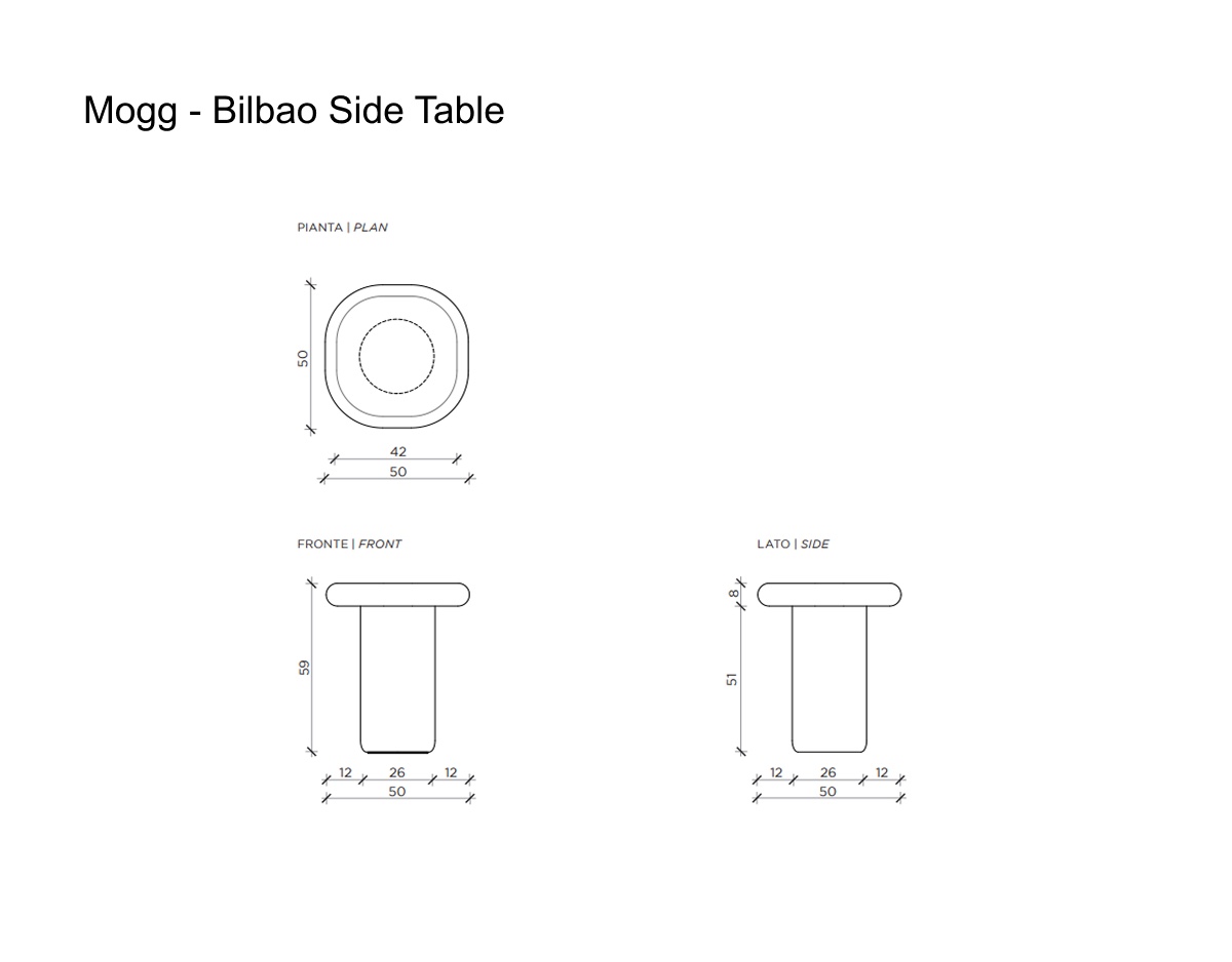 Mogg Bilbao 50 Side Table