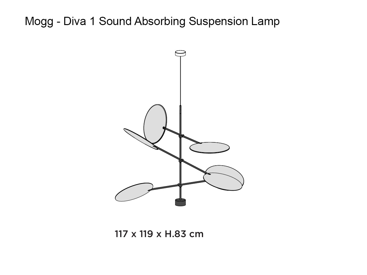 Mogg Diva Sound Absorbing Suspension Lamp